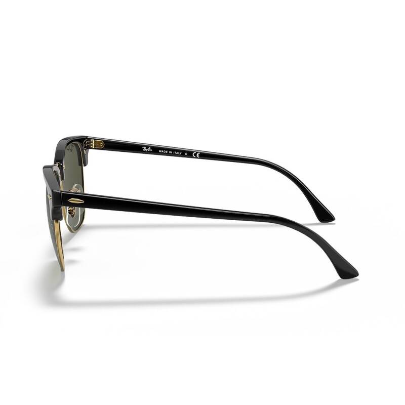Ray-Ban Clubmaster Classic Black & Green Sunglasses 51mm