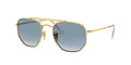 Ray-Ban 0RB3648 001/3F54 Metal Frame Sunglasses 54mm