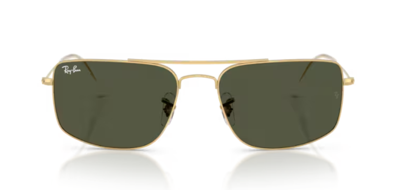 Ray-Ban 0RB3779 Gold Frame Classic Green Sunglasses 56mm