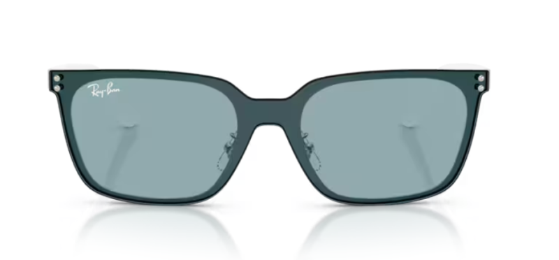 Ray-Ban 0RB3784D Square Metal Men's Sunglasses Silver 45mm