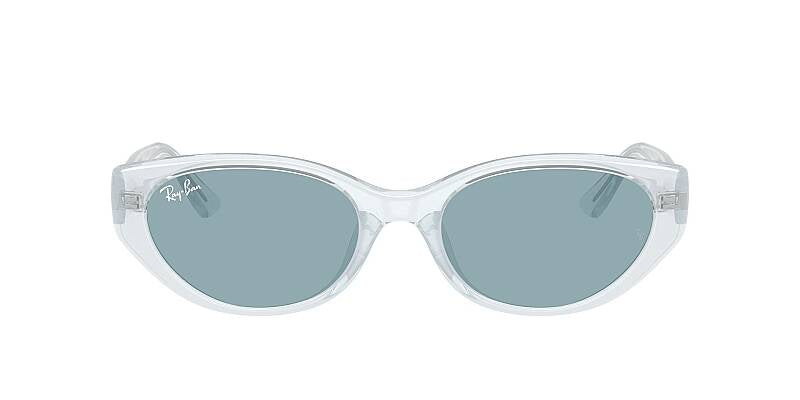 Ray-Ban 0RB4457D Blue Lens Square Men's Sunglasses 55mm