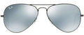 Ray-Ban Aviator 3025 Gunmetal Sunglasses with Silver Mirror 58mm