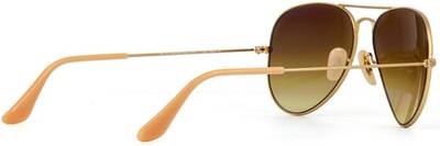 Ray-Ban 3025 Aviator Gold Metal Gradient Brown Sunglasses 58mm