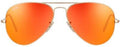Ray-Ban 3025 Aviator Gold Orange Mirror Sunglasses 58mm