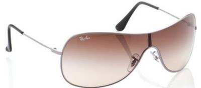 Ray-Ban 3211 004/13 Shield Sunglasses with Brown Gradient Lenses