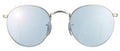 Ray-Ban 3447 019/30 Round Metal Silver Mirror Sunglasses 53mm