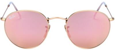 Ray-Ban 3447 112/Z2 Round Metal Sunglasses Copper Mirror 50mm