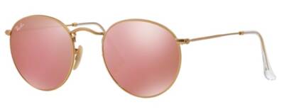 Ray-Ban 3447 112/Z2 Round Metal Sunglasses Copper Mirror 50mm