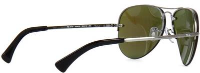 Ray-Ban 3449 004/55 Silver Aviator Blue Mirror Sunglasses 59mm