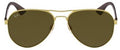 Ray-Ban 3523 112/73 Aviator Sunglasses Yellow Metal 59mm