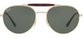 Ray-Ban 3540 001 Gold Metal Round Sunglasses 56mm