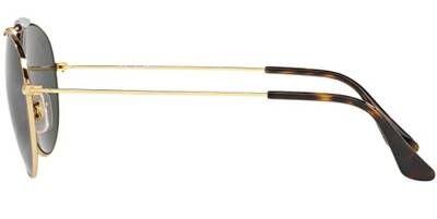 Ray-Ban 3540 001 Gold Metal Round Sunglasses 56mm