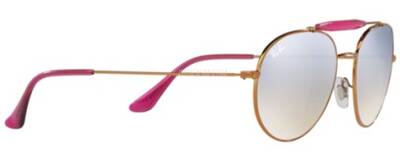 Ray-Ban 3540 198/9U Copper Metal Mirror Sunglasses 55mm