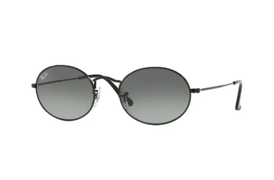 Ray-Ban 3547-N 002/71 Oval Metal Sunglasses in Black 51mm