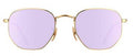 Ray-Ban 3548-N Hexagonal Flat Lenses Gold & Purple Mirror 51mm