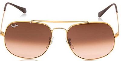 Ray-Ban 3561 9001/A5 Copper Metal Sunglasses 57mm