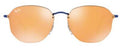 Ray-Ban 3579-N Blue Metal Mirrored Sunglasses 58mm