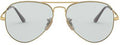 Ray-Ban 3689 001/T3 Aviator Sunglasses with Evolve Lenses 55mm