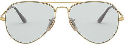 Ray-Ban 3689 001/T3 Aviator Sunglasses with Evolve Lenses 55mm
