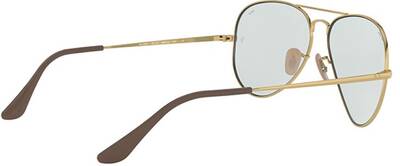 Ray-Ban 3689 001/T3 Aviator Sunglasses with Evolve Lenses 55mm