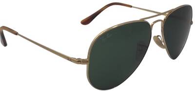 Ray-Ban 3689 9147/31 Aviator Metal Sunglasses Gold 58mm