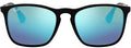 Ray-Ban 4187 Chris Mirror Lens Square Sunglasses 54mm
