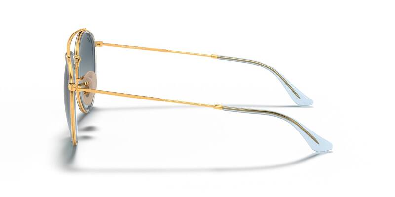 Ray-Ban 0RB3647N Round Double Bridge Sunglasses 51mm