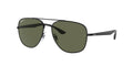 Ray-Ban 0RB3683 002/5856 Classic Metal Sunglasses 56mm