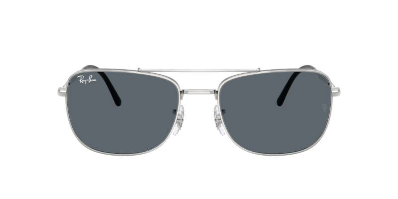Ray-Ban 0RB3755 003/R559 Men's Metal Sunglasses Blue Lens 59mm