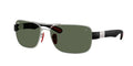 Ray-Ban 0RB3763M F0317164 Men's Metal Sunglasses with Green Lenses