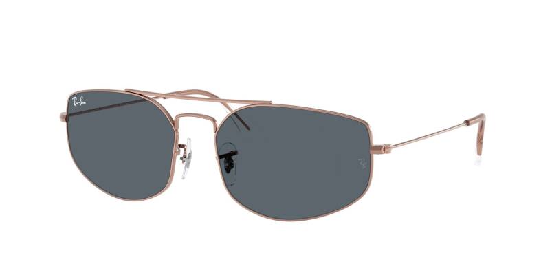Ray-Ban 0RB3845 9035R560 Men's Metal Sunglasses Blue Lens 60mm