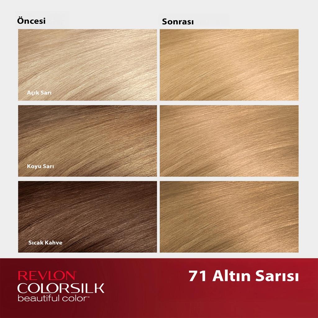 Revlon ColorSilk Beautiful Color Hair Dye 71 Golden Blonde