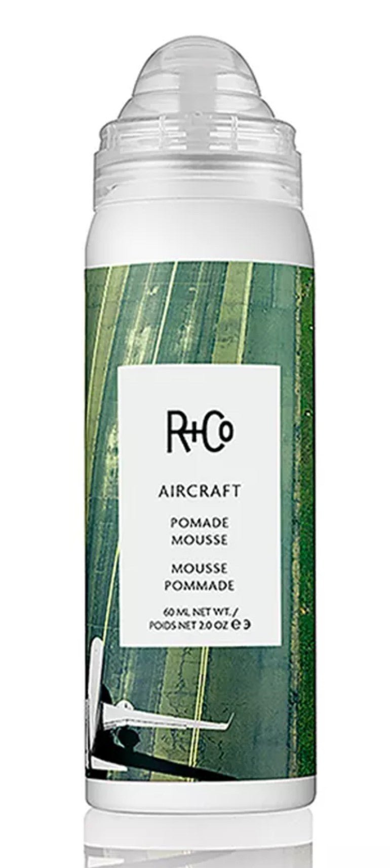 R+Co Aircraft Pomade Mousse Travel | Mousse for Body 2 OZ