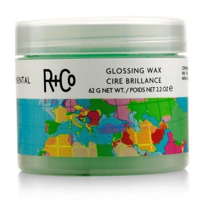 R+Co Continental Glossing Wax | Lightweight + Lasting Hold + High Shine | Vegan + Cruelty-Free | 2.2 Oz