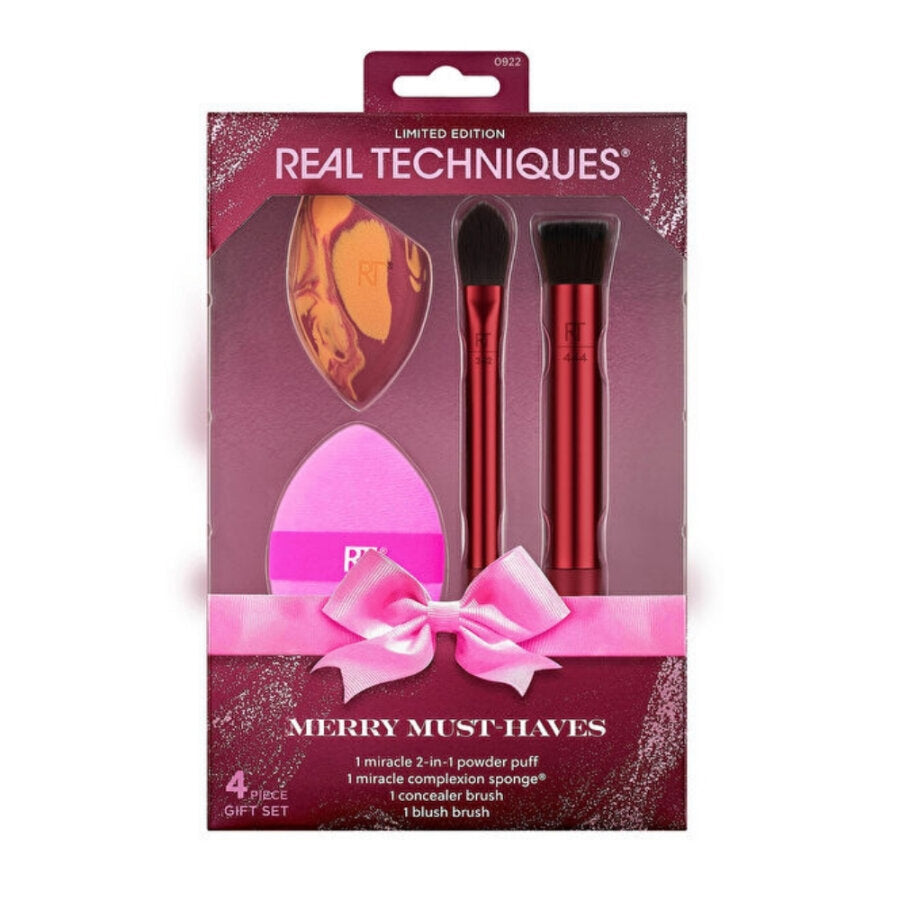 Real Techniques Merry Must Haves Makeup Brush & Sponge Set