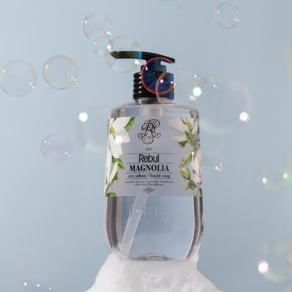 Rebul Magnolia Liquid Hand Soap with Gentle Formula 500 ml