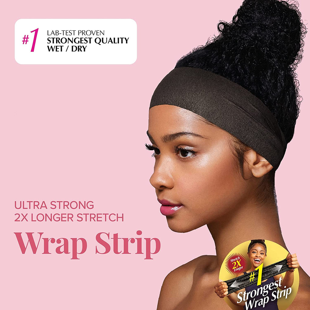Red by Kiss Wrap Strips, 2.5", Black