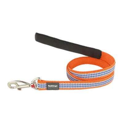 Reddingo Fang It Orange Patterned Dog Leash Medium 20mm x 1.2m