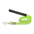 Reddingo Flanno Patterned Lime Dog Leash Large 25mm 1.2m