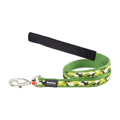 Reddingo Camo Green Dog Leash Durable Small 15mm x 1.2m