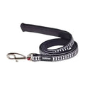 Reddingo Reflective Bone Pattern Black Dog Lead Small 1.2m