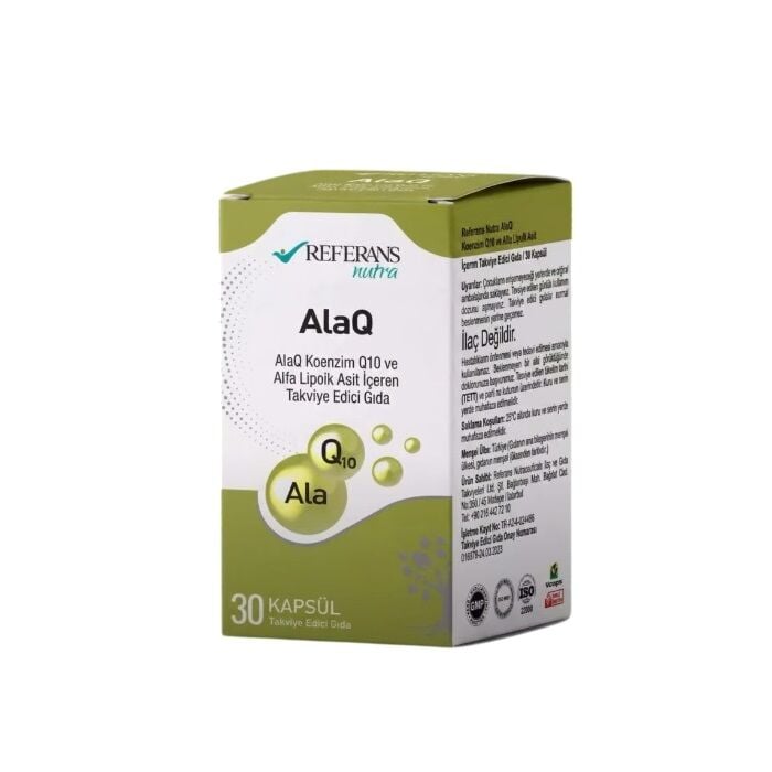 Referans Nutra ALAQ Coenzyme Q10 & Alpha Lipoic Acid 30 Capsules