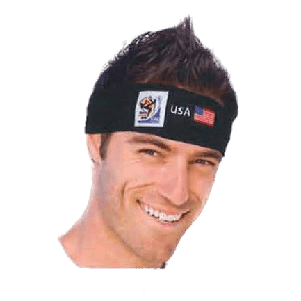 Retro Soccer Fan Headband, 29 Countries (2010 Games)