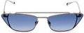 Retro Wild XIII Col 03 Gunmetal Sunglasses, 64mm