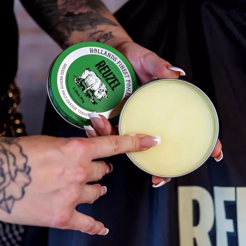 Reuzel Green Pomade Grease Medium Hold High Shine 95g