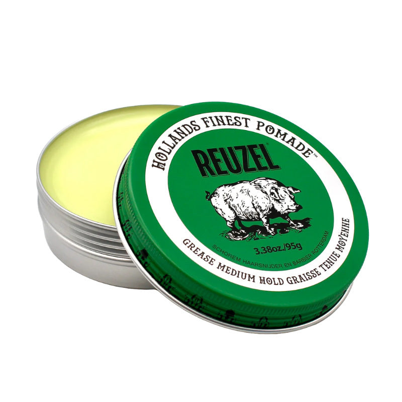 Reuzel Green Pomade Grease Medium Hold High Shine 95g