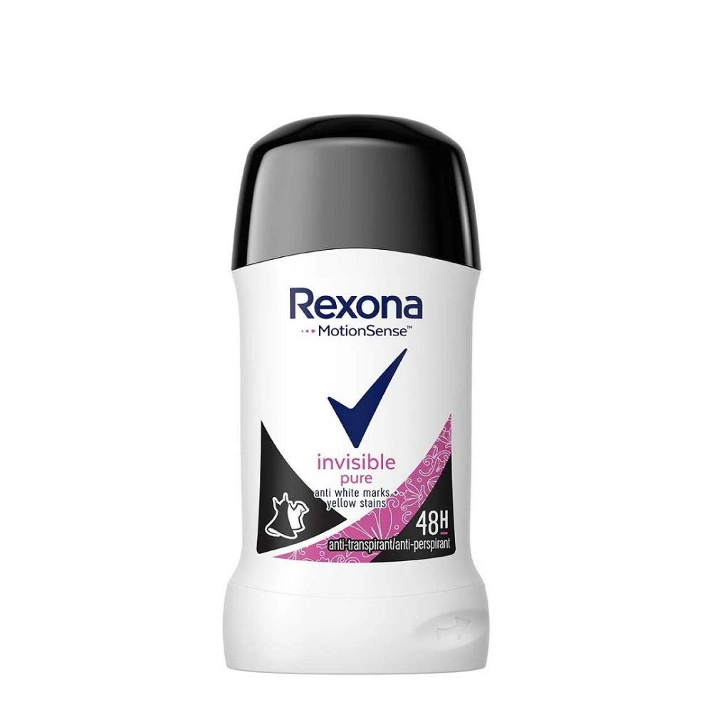 Rexona Women Invisible Pure Stick Anti-Stain Deodorant 40 ml