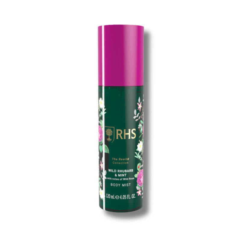 Rhs The Rewild Wild Rhubarb & Mint Body Spray 120 ml