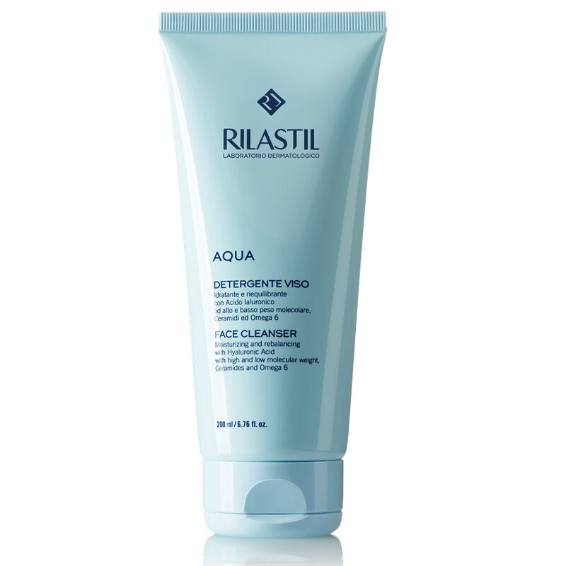 Rilastil Aqua Moisturizing Face Foam Cleanser with Hyaluronic Acid 200 ml