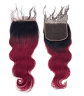 Rio Body Wave 5x5 Closure Hairpiece, Wine - Choose Size